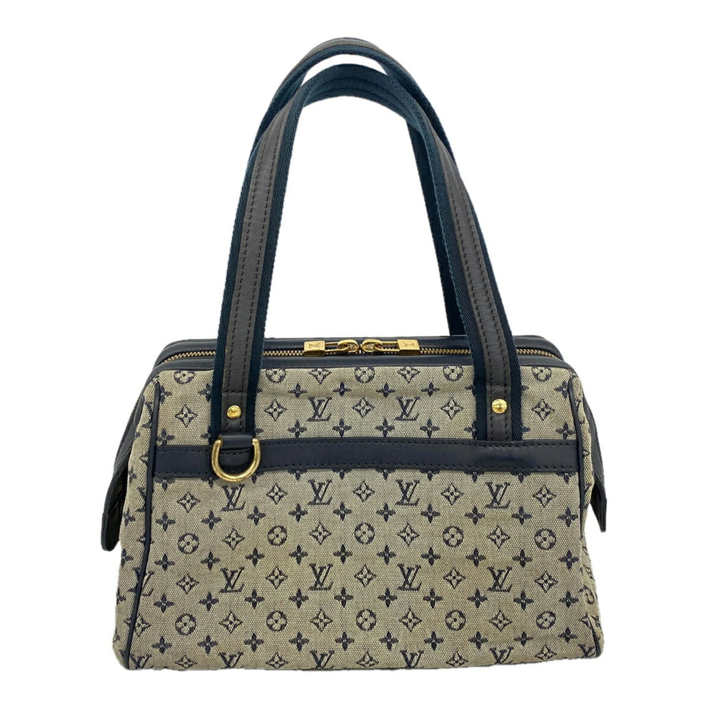 Louis Vuitton Monogram Mini Josephine PM Handbag M92049 Blue Women's